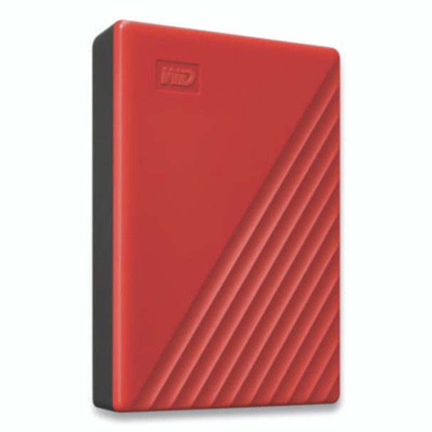 My Passport External Hard Drive, 4 Tb, Usb 3.2, Red