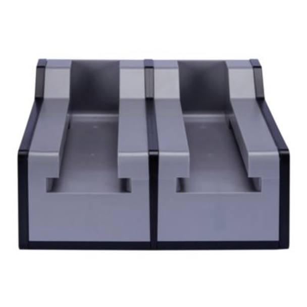 Cutlerease Base, Holds 2 Dispensers, 10.25 x 11 x 5.25, Gray/Black