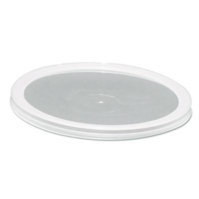 Deli Container Lids, Over-Cap-Style, Clear, Plastic, 50/Pack, 10 Packs/Carton