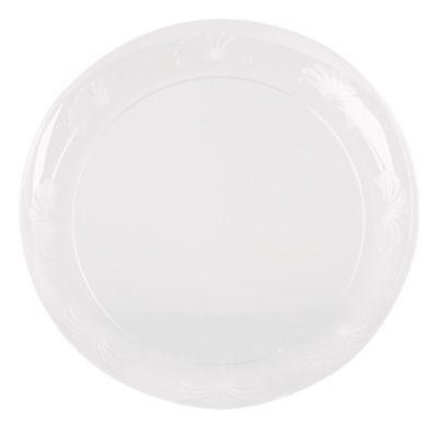 Designerware Plastic Plates, 10.25" Dia, Clear, 8/Pack, 18 Packs/Carton