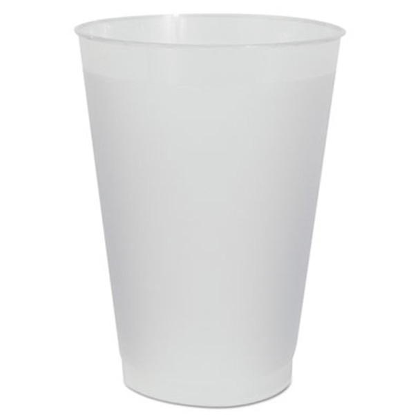 Frost Flex Cups, Cold, 12 Oz, Plastic, Frosted, 25/Pack, 20 Packs/Carton