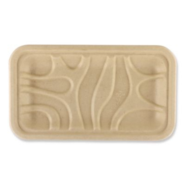 Fiber Meat And Produce Trays, 4.8 x 8.3 x 0.7, Natural, Paper, 500/Carton