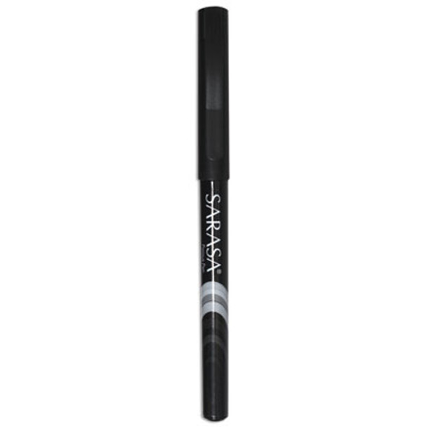 Sarasa Porous Point Pen, Stick, Fine 0.8 Mm, Black Ink, Black Barrel, 12/Pack
