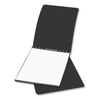 Pressboard Report Cover, Two-Piece Prong Fastener, 2" Capacity, 8.5 X 11, Black/Black