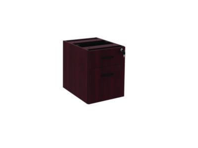 Alera Valencia Series Hanging Pedestal File, Left/Right, 2-Drawers: Box/File, Legal/Letter, Mahogany, 15.63" X 20.5" X 19.25"
