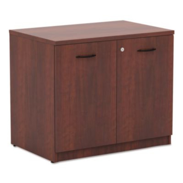 Alera Valencia Series Storage Cabinet, 34.13w x 22.78d x 29h, Medium Cherry