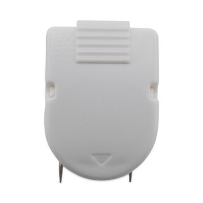 Wall Clips For Fabric Panels, 40 Sheet Capacity, White, 20/Box