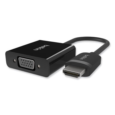 Hdmi To Vga + 3.5Mm Audio Adapter, 5", Black