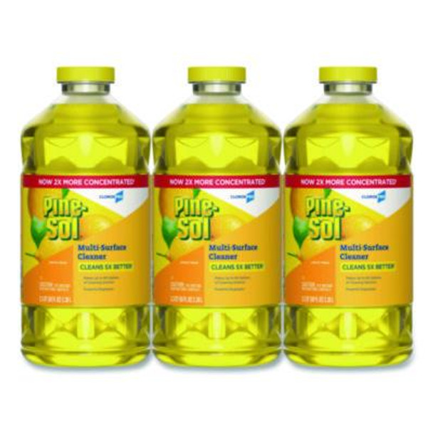 Cloroxpro Multi-Surface Cleaner Concentrated, Lemon Fresh Scent, 80 Oz Bottle, 3/Carton