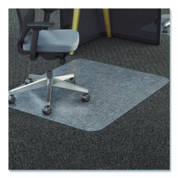 Clear All Day Use Chair Mat For Flat To Extra-High/Plush Pile Carpeted Floors, Rectangular, Straight Edges, 45" x 53", Clear