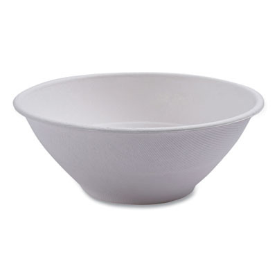 Vanguard Renewable And Compostable Sugarcane Bowls, 32 Oz, White, 400/Carton