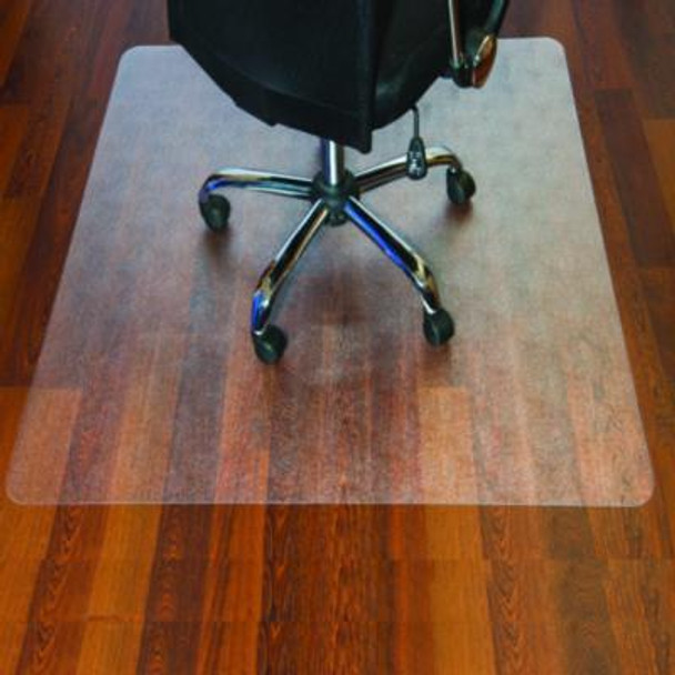 Cleartex Ultimat Polycarbonate Chair Mat For Hard Floors, Rectangular, 48" x 53", Clear
