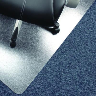 Cleartex Advantagemat Phthalate Free Pvc Chair Mat For Low Pile Carpeted Floors, Rectangular, 36" x 48", Clear