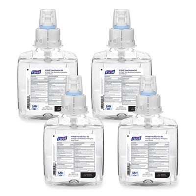 Vf Plus Hand Sanitizer Gel, 1,200 Ml Refill Bottle, Fragrance-Free, For Cs4 Dispensers, 4/Carton