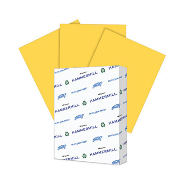 Colors Print Paper, 20 Lb Bond Weight, 8.5 x 11, Goldenrod, 500/Ream