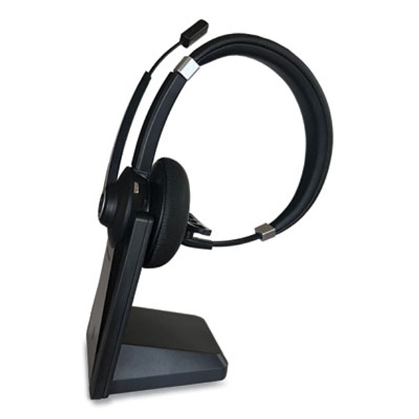 Ivr70002 Monaural Over The Head Bluetooth Headset, Black/Silver