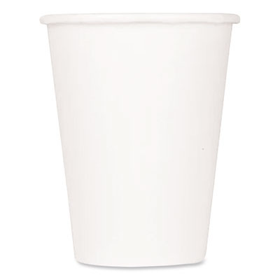 Double Poly Paper Cold Cups, 9 Oz, White, 1,000/Carton