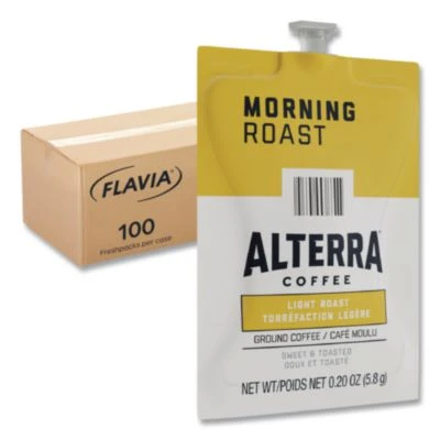Alterra Morning Roast Coffee Freshpack, 100/Carton