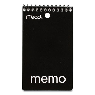 Wirebound Memo Pad, Randomly Assorted Cover Colors, Medium/College Rule, (60) White 3 x 5 Sheets