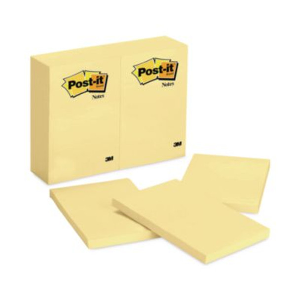 Original Pads In Canary Yellow, 4" x 6", 100 Sheets/Pad, 12 Pads/Pack