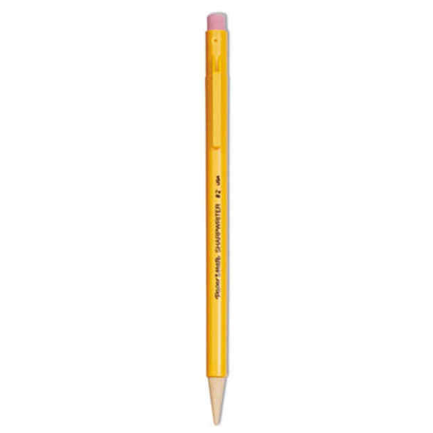 Sharpwriter Mechanical Pencil, 0.7 Mm, Hb (#2), Black Lead, Classic Yellow Barrel, Dozen
