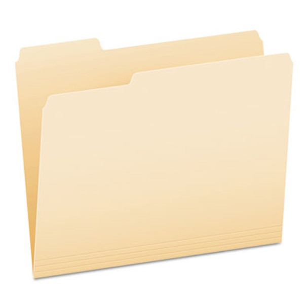 Manila File Folders, 1/3-Cut Tabs: Assorted, Letter Size, 0.75" Expansion, Manila, 100/Box