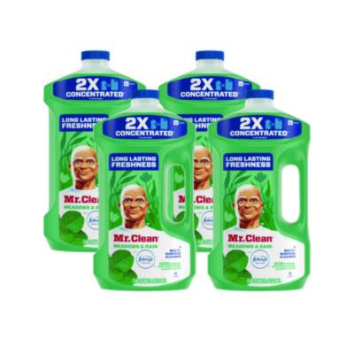 Multipurpose Cleaning Solution With Febreze, Meadows And Rain Scent, 64 Oz Bottle, 4/Carton