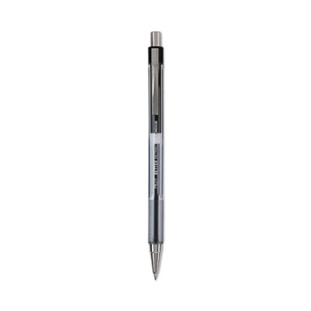 Better Ballpoint Pen, Retractable, Medium 1 Mm, Black Ink, Smoke Barrel, Dozen