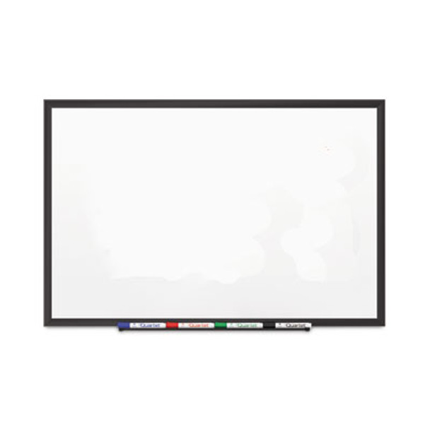 Classic Series Porcelain Magnetic Dry Erase Board, 48" x 36", White Surface, Black Aluminum Frame