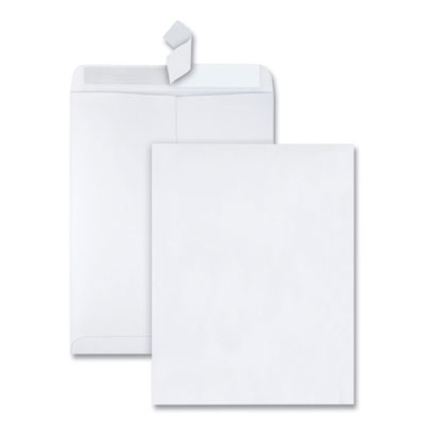 Redi-Strip Catalog Envelope, #13 1/2, Cheese Blade Flap, Redi-Strip Adhesive Closure, 10 x 13, White, 100/Box