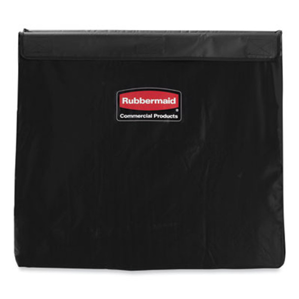 Replacement X-Cart Bag For Rubbermaid Commercial 1881750, Black, 2/Carton