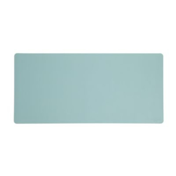 Vegan Leather Desk Pads, 36" x 17", Light Blue