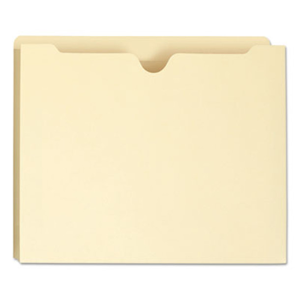 Manila File Jackets, 2-Ply Straight Tab, Letter-Size, Manila, 50/Box