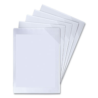 Easy Load Magnetic Pocket With Corner Closure, 14 x 11, Clear Frame, 5/Pack