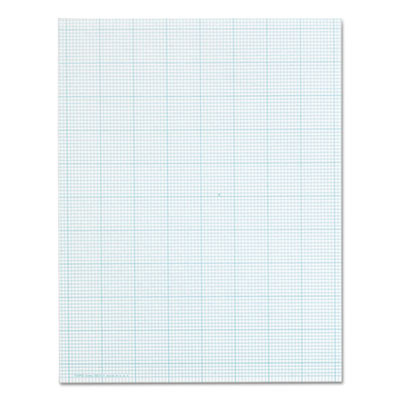 Cross Section Pads, Quadrille Rule (10 Sq/In, 1 Sq/In), (50) White 8.5 x 11 Sheets
