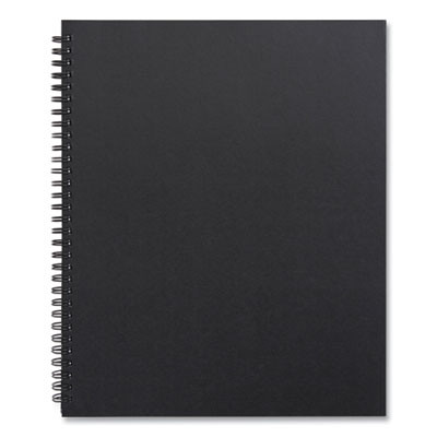 Wirebound Soft-Cover Project-Planning Notebook, Project-Management Format, Black Cover, (80) 11 x 8.5 Sheets