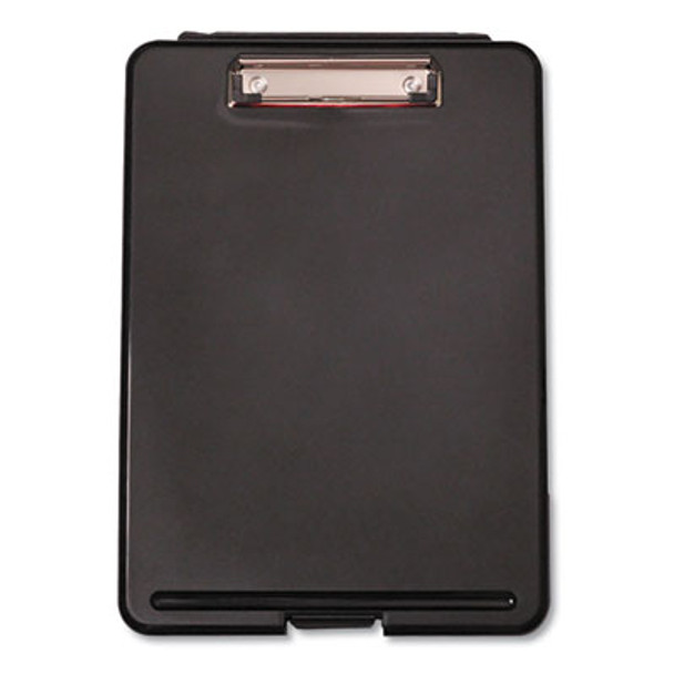 Storage Clipboard, 0.5" Clip Capacity, Holds 8.5 x 11 Sheets, Black