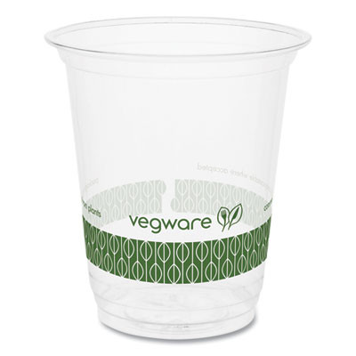 76-Series Cold Cup, 7 Oz, Plastic, Clear/Green, 1,000/Carton