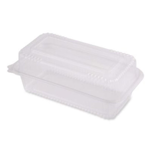 Pla Hinged Clamshells, 23 Oz, 4.9 x 9 x 3.5, Clear, Plastic, 200/Carton