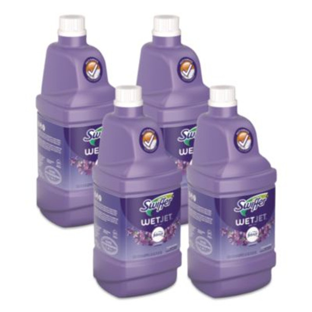 Wetjet System Cleaning-Solution Refill, Lavender Scent, 1.25 L, 4/Carton