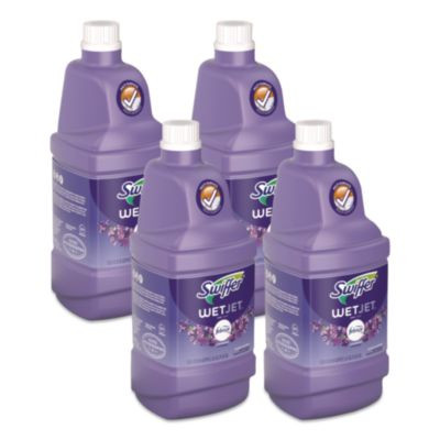 Wetjet System Cleaning-Solution Refill, Lavender Scent, 1.25 L Bottle, 4/Carton