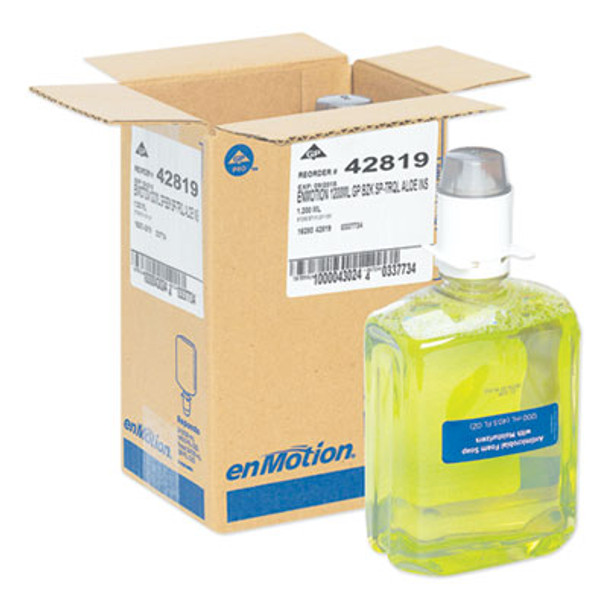Gp Enmotion Automated Touchless Antimicrobial Foam Soap Refill, Tranquil Aloe Scent, 1,200 Ml Bottle, 2/Carton