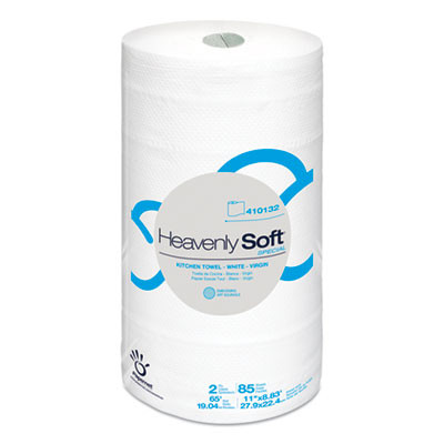 Heavenly Soft Special Kitchen Paper Towels, 2-Ply, 11 x 8.8, White, 85/Roll, 30 Rolls/Carton