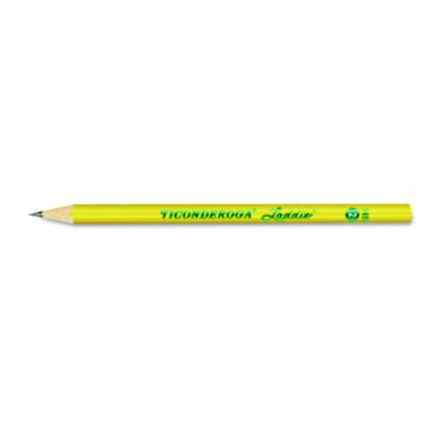 Ticonderoga Laddie Woodcase Pencil, Hb (#2), Black Lead, Yellow Barrel, Dozen