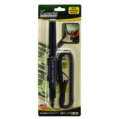 Smart Money Counter Pen For Usd,  Includes Coiled Cable And Self-Adhesive Counter Mount, Black