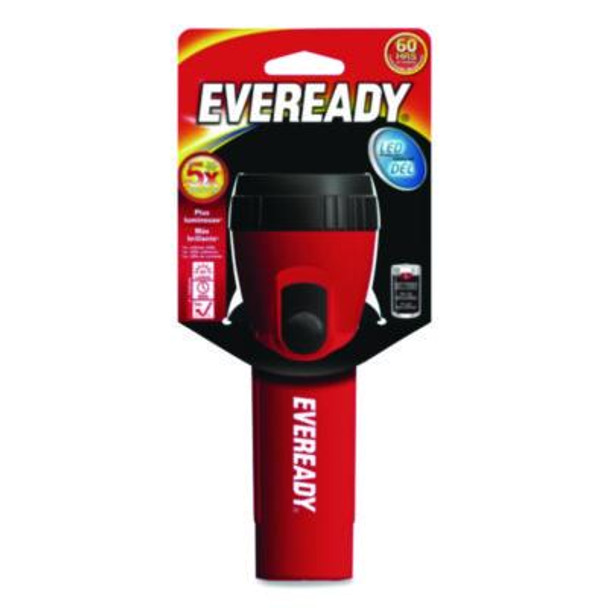 Industrial General Purpose Led Flashlight, 2 D (Sold Separately), Red