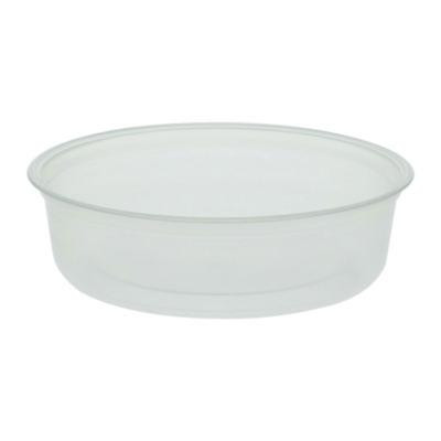 Microwavable Deli Containers, 6 Oz, 4.6" Diameter x 1.3" h, Clear, Plastic, 500/Carton