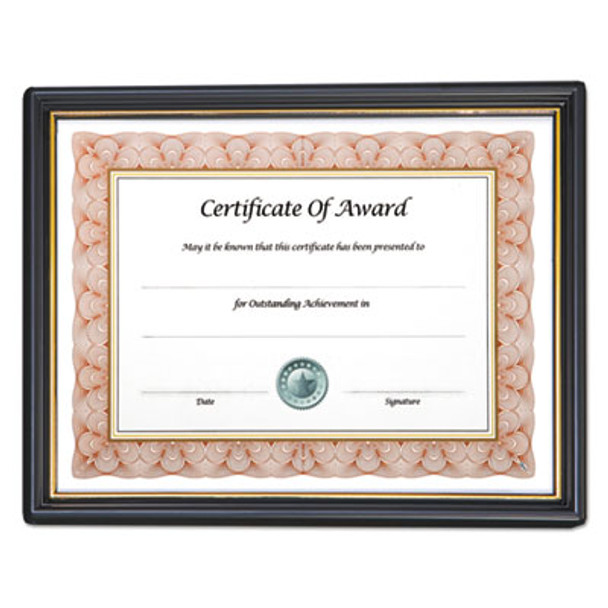 Economy Framed Achievement/Appreciation Awards, 11 X 8.5, Horiztontal Orientation, White With Black Border