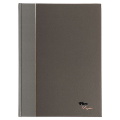 Royale Casebound Business Notebooks, 1-Subject, Medium/College Rule, Black/Gray Cover, (96) 11.75 X 8.25 Sheets
