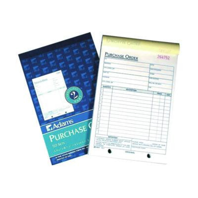Multipart Purchase Order Pad, Two-Part Carbonless, 7.94 x 5.56, 50 Forms/Pad, 10 Pads/Pack